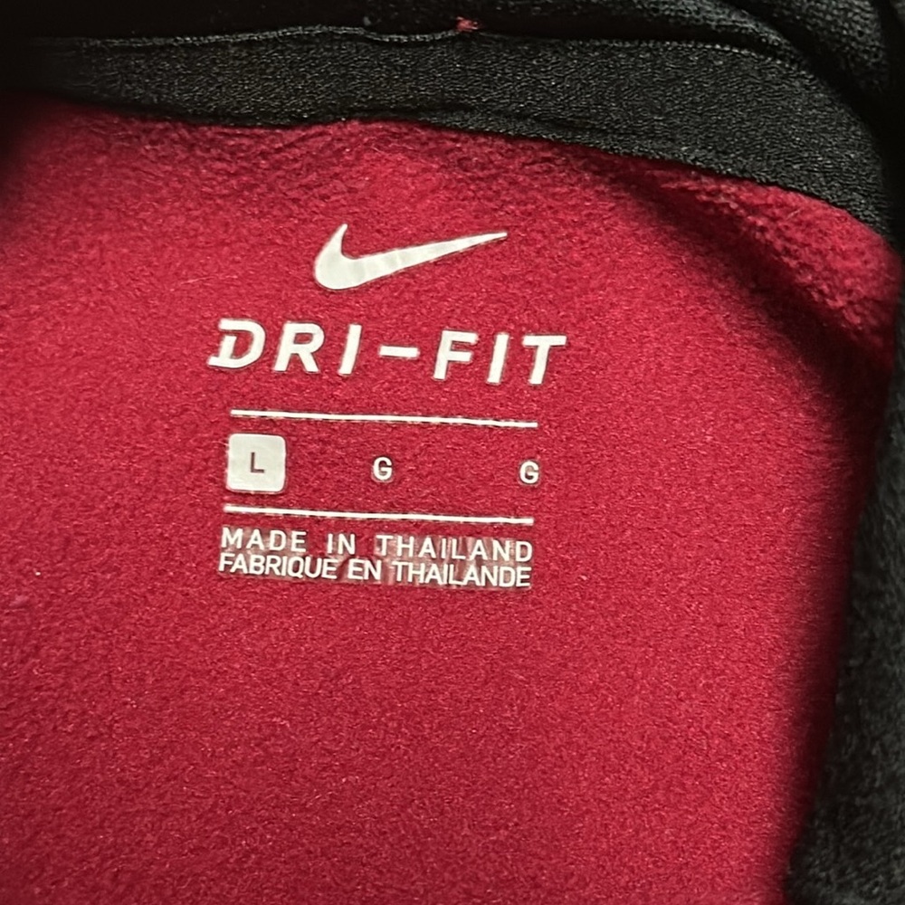 Nike girls red, black and hot pink swoosh hoodie, girls large - Picture 4 of 6